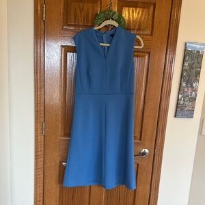 Ann Taylor Blue Midi Dress